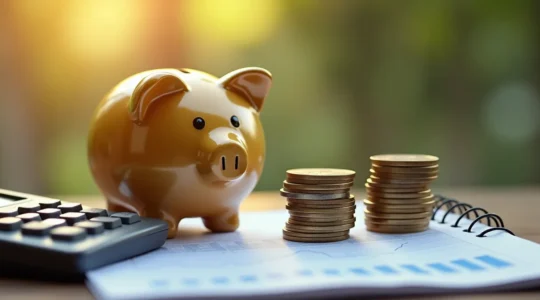 Illustration conceptuelle représentant l'optimisation fiscale pour la préparation de la retraite avec différents produits d'épargne