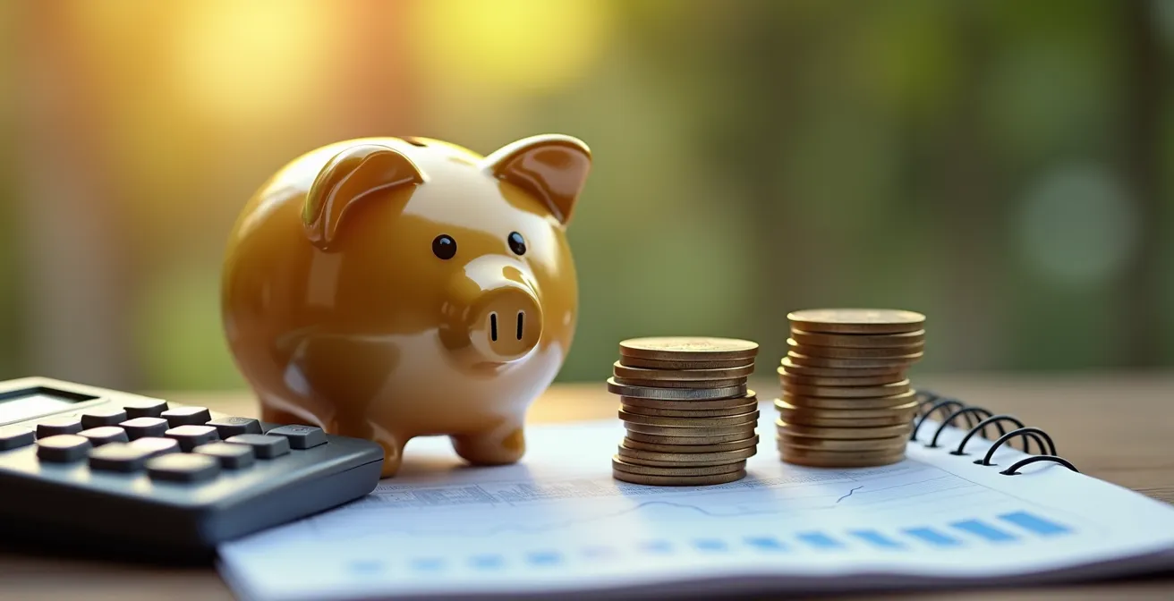 Illustration conceptuelle représentant l'optimisation fiscale pour la préparation de la retraite avec différents produits d'épargne