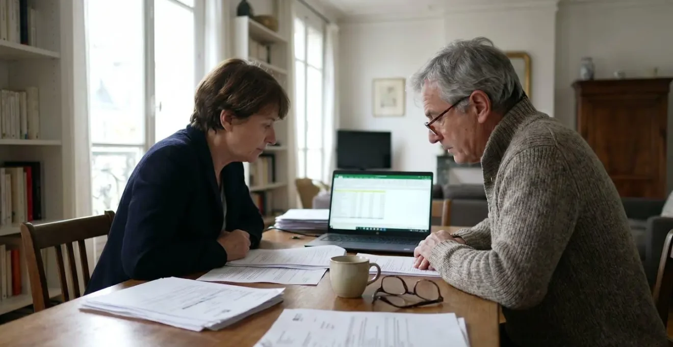 Deux personnes discutent autour d