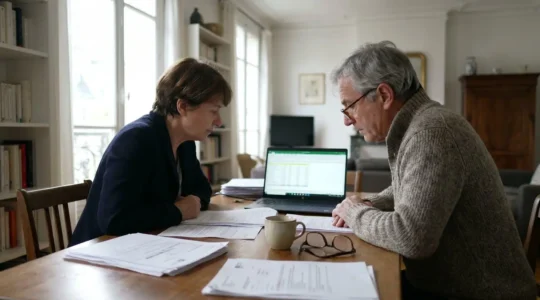 Deux personnes discutent autour d